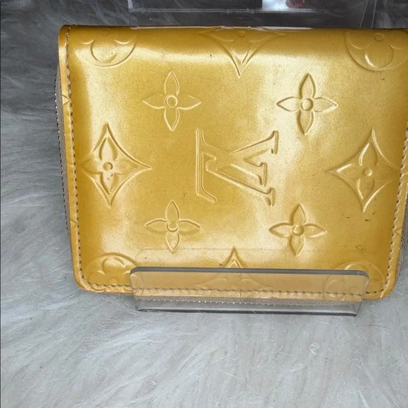 Louis Vuitton EUC Golden Yellow Zip Wallet, box, cloth bag included, - Picture 3 of 7